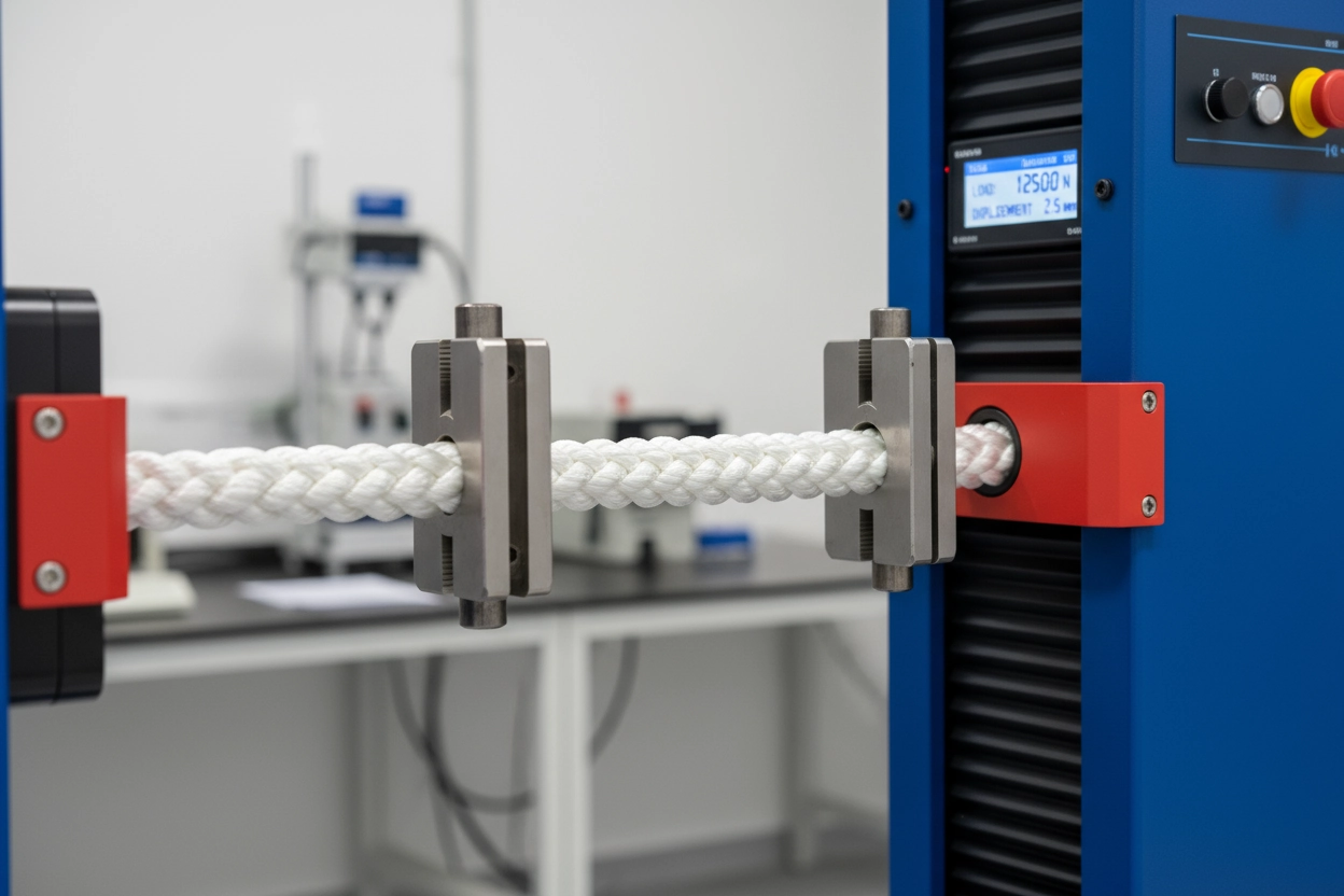 Flag Rope Detail - Tensile Strength Testing
