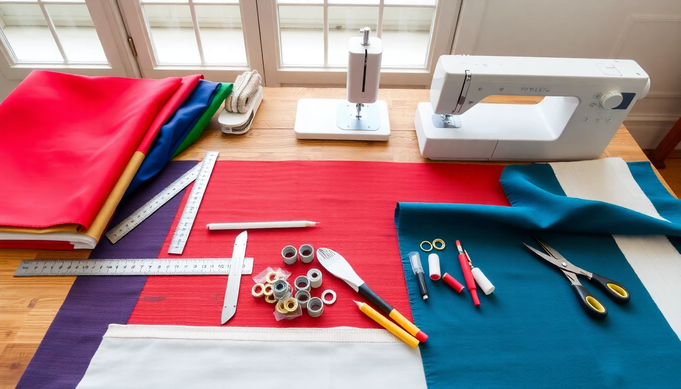 Digital flag design software showing custom flag layout with proportions and color specifications